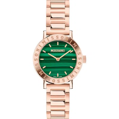 Missoni M2 Lucky Stones Bracelet Watch, 34mm In Rosegold