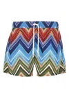 Missoni Zigzag Pattern Swimsuit Featuring Practical Pockets In Multi