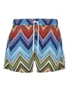 Missoni Zigzag Pattern Swimsuit Featuring Practical Pockets In Multi
