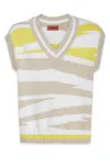 Missoni Knitwear With V-neck And Striped Pattern In S016c