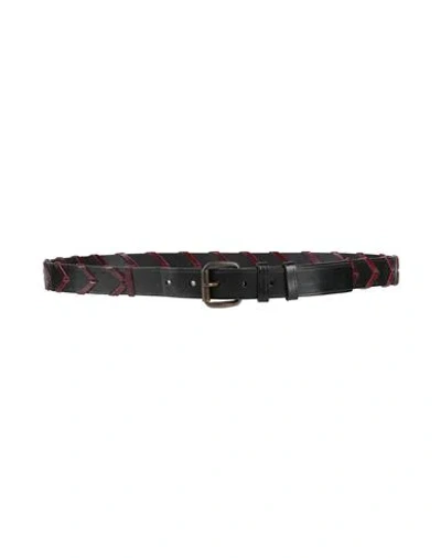 Missoni Man Belt Dark Brown Size 39.5 Cow Leather