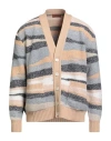 Missoni Man Cardigan Beige Size 44 Wool In White