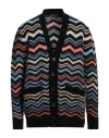 Missoni Zig Zag Wool Cardigan In Black