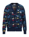 Missoni Man Cardigan Midnight Blue Size Xxl Cotton