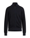 Missoni Man Cardigan Navy Size 44 Cotton, Cashmere, Elastane, Polyamide In Black