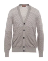 Missoni Man Cardigan Taupe Size Xxl Cotton, Wool In Gray