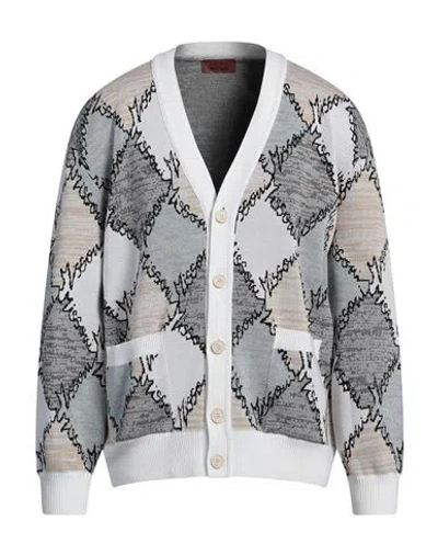Missoni Man Cardigan White Size 44 Cotton