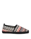 Missoni Man Espadrilles Black Size 9 Textile Fibers In Black