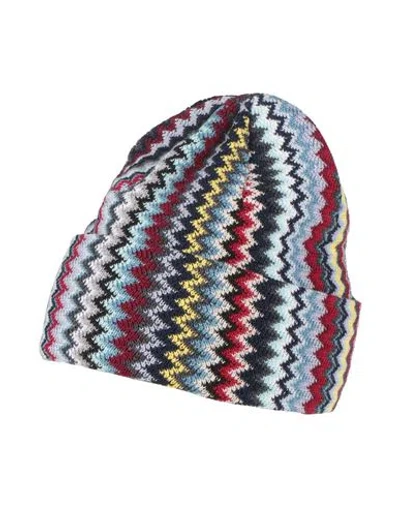 Missoni Man Hat Black Size Onesize Wool In Multi