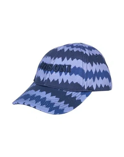 Missoni Man Hat Blue Size Onesize Cotton