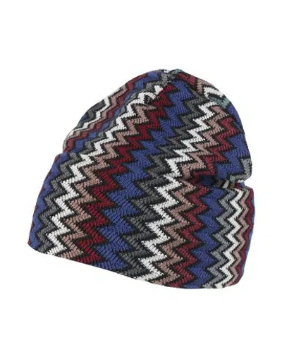 Missoni Man Hat Blue Size Onesize Wool, Acrylic