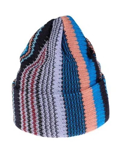 Missoni Man Hat Blue Size - Wool, Acrylic In Multi