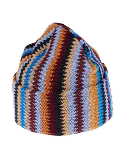 Missoni Man Hat Burgundy Size Onesize Wool, Acrylic In Multi