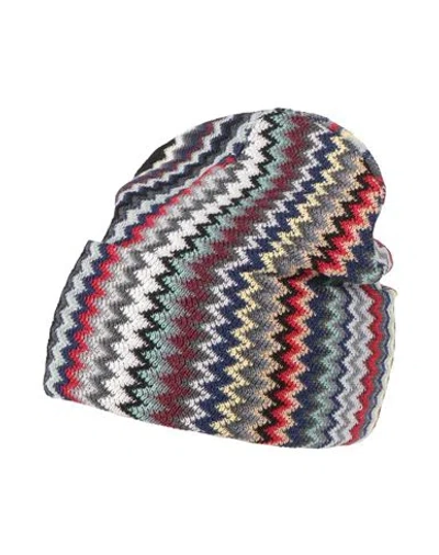 Missoni Man Hat Grey Size Onesize Wool, Acrylic In Brown