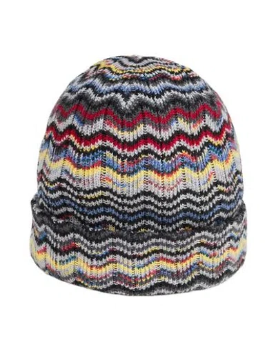 Missoni Man Hat Grey Size Onesize Wool In Multi