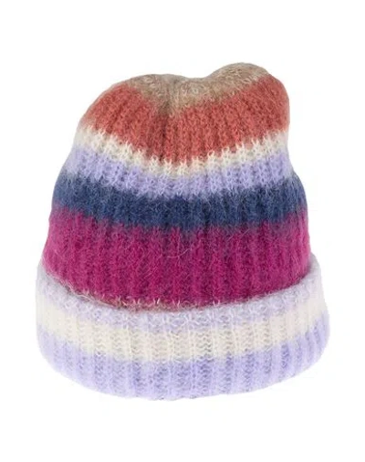 Missoni Man Hat Lilac Size Onesize Mohair Wool, Polyamide, Wool In Multi