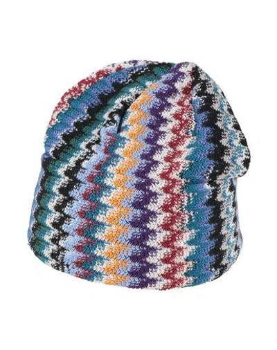 Missoni Man Hat Lilac Size Onesize Wool, Acrylic In Purple
