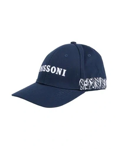 Missoni Man Hat Midnight Blue Size 7 ⅛ Cotton, Polyester