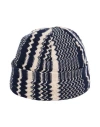 Missoni Man Hat Midnight Blue Size Onesize Wool In Gray