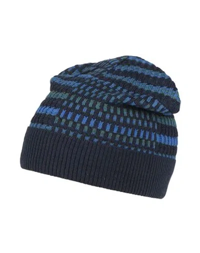 Missoni Man Hat Midnight Blue Size Onesize Wool, Acrylic