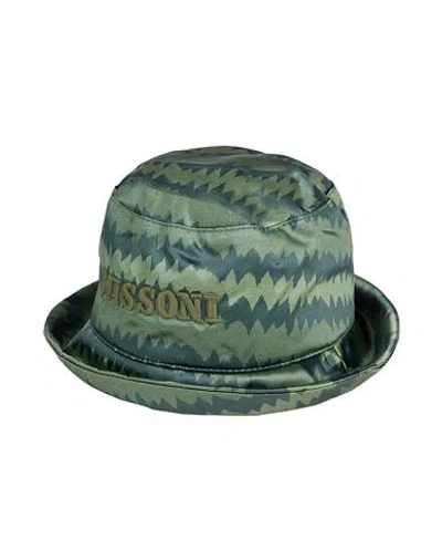 Missoni Man Hat Military Green Size Onesize Polyamide
