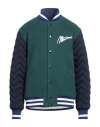 Missoni Man Jacket Green Size L Virgin Wool, Polyamide In Green