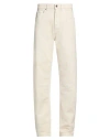 Missoni Man Jeans Cream Size 28 Cotton, Elastane, Viscose In White