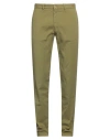 Missoni Man Pants Military Green Size 38 Cotton, Elastane