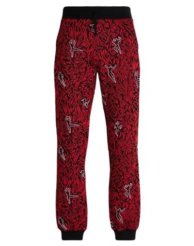 Missoni Man Pants Red Size Xl Polyester, Cotton