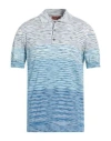 Missoni Cotton Tie-dye T-shirt Gradient Pattern In Blue