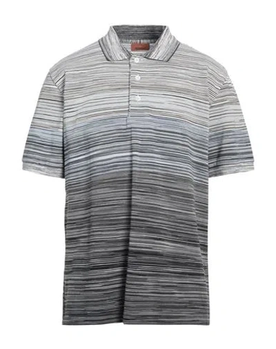 Missoni Man Polo Shirt Black Size Xl Cotton In Black