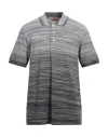 Missoni Man Polo Shirt Grey Size Xxl Cotton
