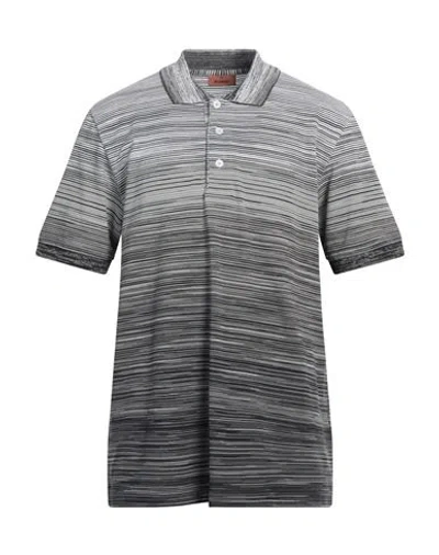Missoni Man Polo Shirt Grey Size Xxl Cotton In Grey
