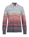 Missoni Man Polo Shirt Sky Blue Size Xxl Cotton