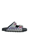 Missoni Man Sandals White Size 9 Textile Fibers In White