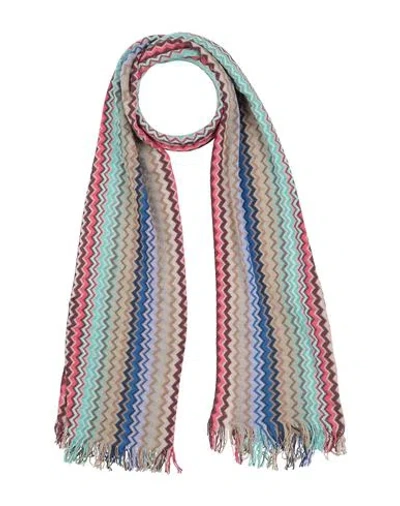 Missoni Man Scarf Beige Size - Cotton In Gray