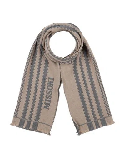 Missoni Man Scarf Beige Size - Wool In Sand