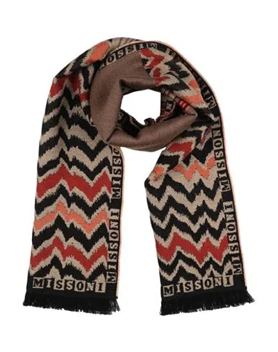Missoni Man Scarf Beige Size - Wool In Multi
