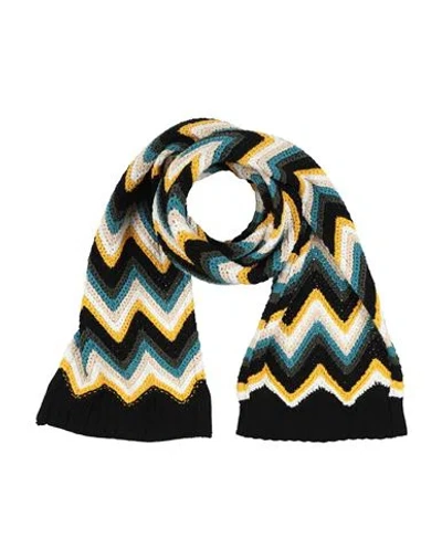 Missoni Man Scarf Black Size - Cotton In Multi