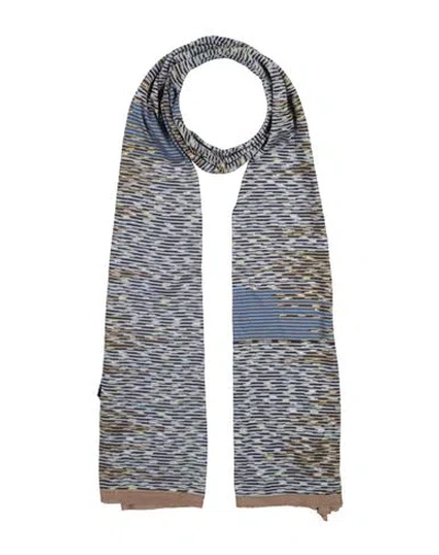Missoni Man Scarf Blue Size - Cotton In Gray