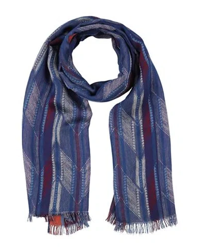 Missoni Man Scarf Bright Blue Size - Viscose, Silk