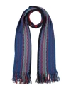 Missoni Man Scarf Bright Blue Size - Wool, Acrylic In Brown