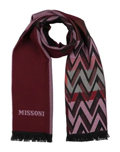 Missoni Man Scarf Burgundy Size - Wool