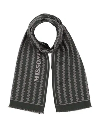 Missoni Man Scarf Dark Green Size - Wool