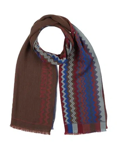 Missoni Man Scarf Khaki Size - Wool In Sand