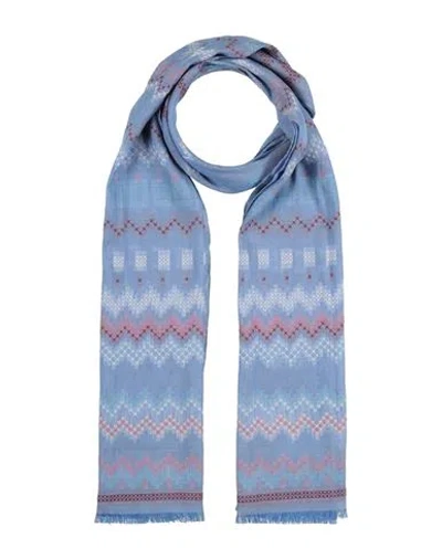 Missoni Man Scarf Light Blue Size - Linen, Cotton
