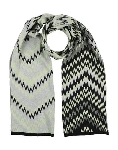 Missoni Man Scarf Light Grey Size - Cotton In Multi