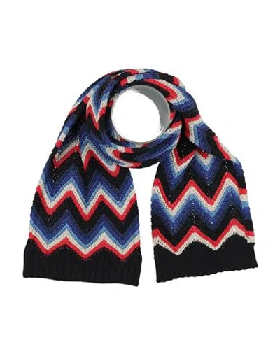 Missoni Man Scarf Midnight Blue Size - Cotton In Multi