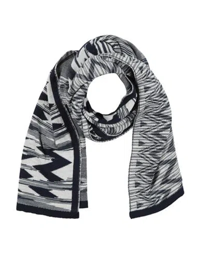 Missoni Man Scarf Midnight Blue Size - Wool In Black