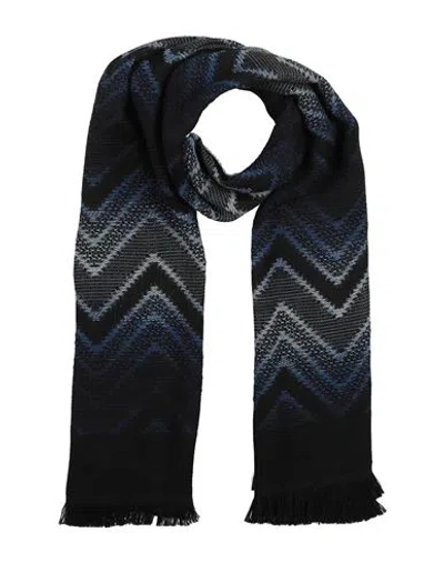 Missoni Man Scarf Midnight Blue Size - Wool, Acrylic In Multi